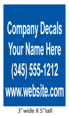 Decals 3x5