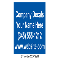Decals 3x5