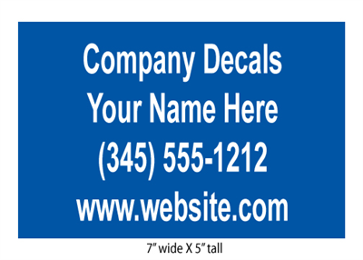 Decals 7x5