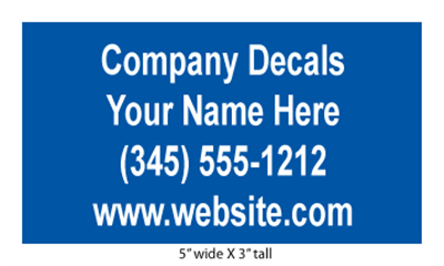 Decals 5x3